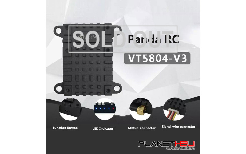 PandaRC VT5804 V3 25mW/200mW/400mW/ 800mW/ 1000mW Switchable Video Transmitter